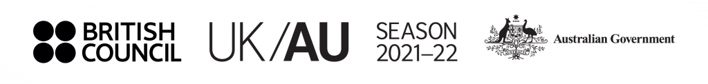 British Council, UK/AU Season, and Australian government logos